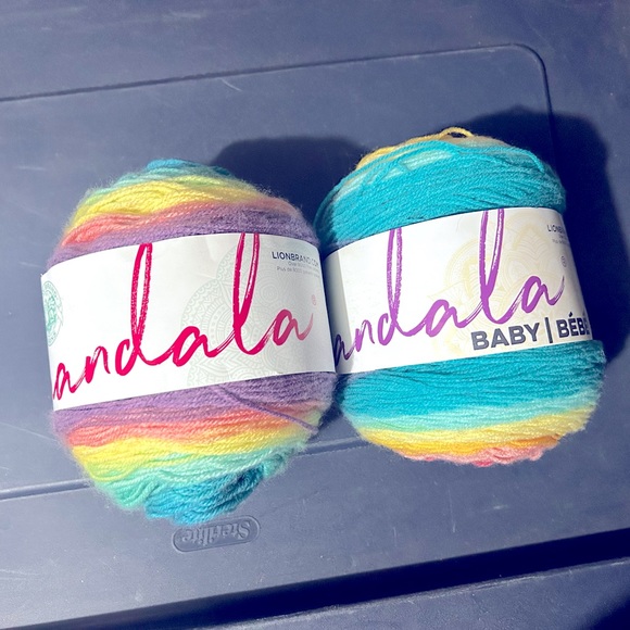 LionBrand Office 2 Rolls Lionbrand Mandala Baby Yarn Honeydukes